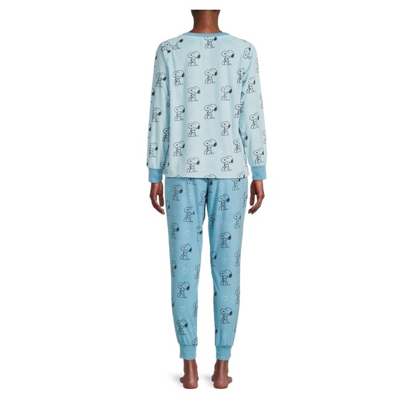 Peanuts Women’s Pajama Set, Blue - Picture 5 of 6